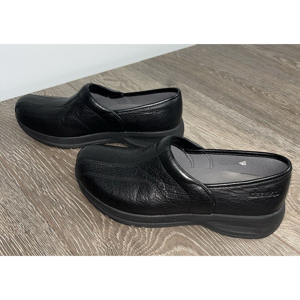 DANSKO Black Clog Professional Shoe Womens Nurse‎ medical 38 Slip Resistant EUC